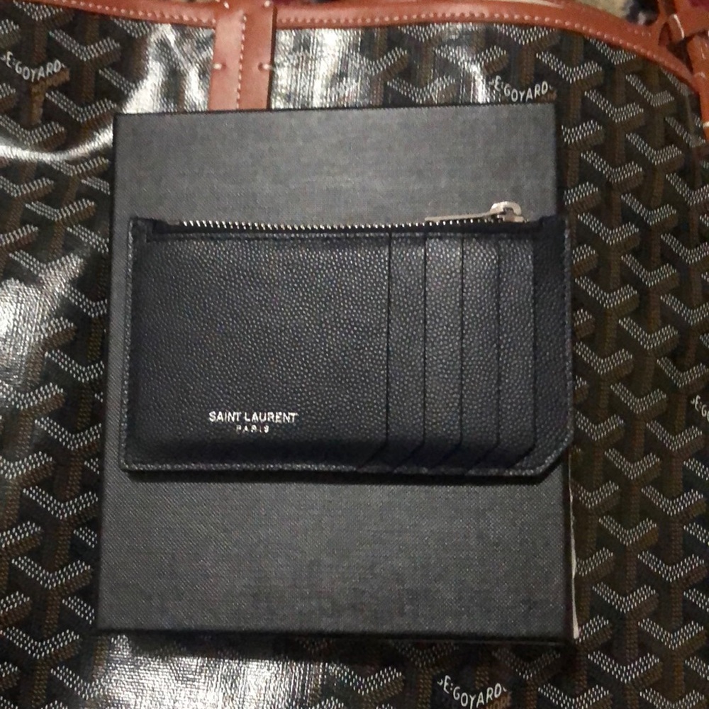 Saint Laurent card case